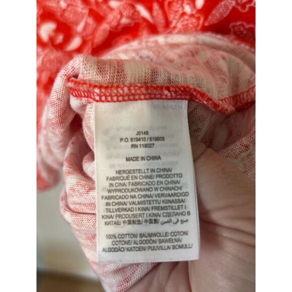 Boden bodycon cotton pencil Jersey Dress Orange Sunset Jungle Bloom  Size 2R - Picture 4 of 10